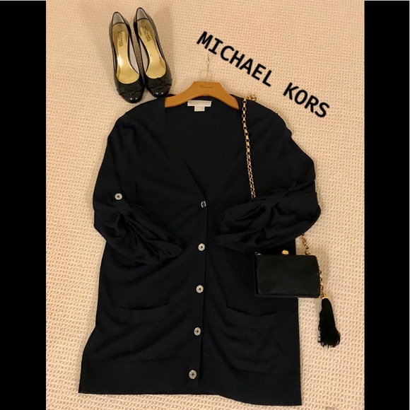 Michael Kors Sweaters - Michael Kors Long Silk Cardigan- Size: M